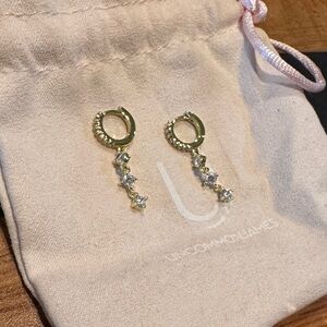 Uncommon James Gold Hoop Huggie Earrings